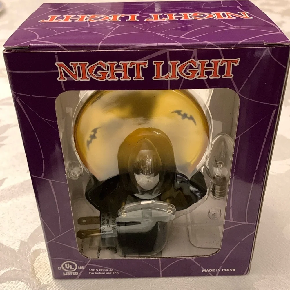 Spider Black Tablecloth or Scarf, 60” Square, Nightlight New in Box